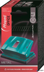 Maped Lyukasztó, kétlyukú, 25 lap, fém, MAPED "Essentials 25", türkiz (402400)