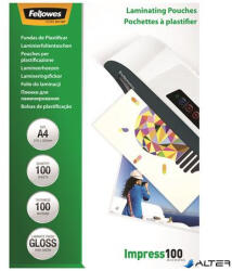 Fellowes Meleglamináló fólia, 100 mikron, A4, fényes, 100 db, FELLOWES (5351111) - alter