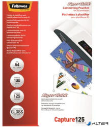 Fellowes Meleglamináló fólia, 125 mikron, A4, SuperQuick, fényes, 100 db, FELLOWES (5440101) - alter