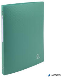 Exacompta Gyűrűs könyv, 4 gyűrű, 20 mm, A4, PP, címkével, EXACOMPTA, sötétzöld (51183E) - alter