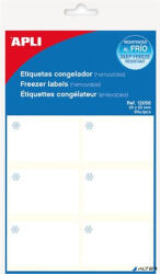 APLI Etikett, 34x53 mm, fagyasztható, kerekített sarkú, A5 hordozón, APLI, 60 etikett/csomag (12058) - alter