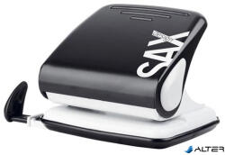 ICO Lyukasztó, kétlyukú, 25 lap, SAX "Design 418", fekete (3866)