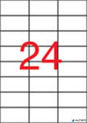 APLI Etikett, 70x37 mm, poliészter, APLI, átlátszó, 240 etikett/csomag (10051) - alter