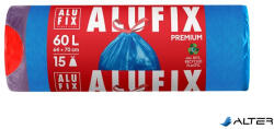 Alufix Szemeteszsák, zárószalagos, 60 l, 15 db, 64x71 cm, 26 , ALUFIX, kék (MSZ60UNINEW) - alter