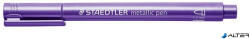 STAEDTLER Dekormarker, 1-2 mm, kúpos, STAEDTLER "8323", metál lila (8323-623) - alter