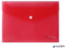 Victoria Office Irattartó tasak, A5, PP, patentos, VICTORIA OFFICE, piros