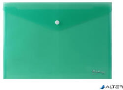 Victoria Office Irattartó tasak, A4, PP, patentos, VICTORIA OFFICE, zöld