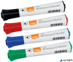 Nobo Táblamarker, kúpos hegyű, 2 mm, 10 db, NOBO 'Glide', vegyes (1915268)