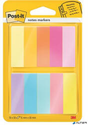 3M Jelölőcímke, papír, 10x50 lap, 15x50 mm, 3M POSTIT, vegyes (7100234524) - alter