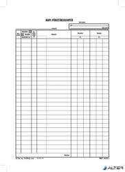 Victoria Paper Nyomtatvány, napi pénztárjelentés, 25x4, A4, VICTORIA PAPER "B. 13-25", 10 tömb/csomag (B.13-25/V) - alter