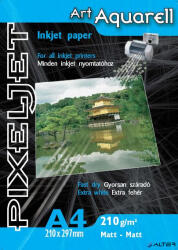 PIXELJET Tintasugaras fotópapír Art Aquarell, matt, 210g, A4 210x297 mm, 10 lap (Art Aquarell 210/10 Matt)