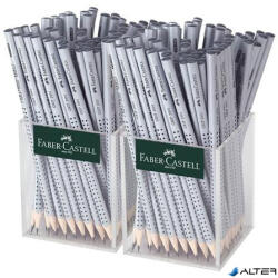 Faber-Castell Grafitceruza display, HB, háromszögletű, FABER-CASTELL "Grip 2001", ezüst (117023) - alter