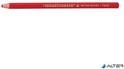 uni Jelölőceruza, UNI, "Dermatograph", piros (2U7600P12)