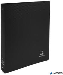 Exacompta Gyűrűs könyv, 4 gyűrű, 40 mm, A4, PP, EXACOMPTA, fekete (512801E) - alter