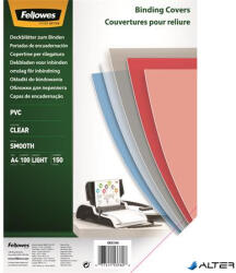 Fellowes Előlap, A4, 150 mikron, FELLOWES, víztiszta (5376001) - alter