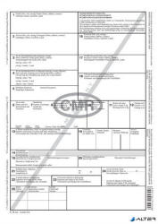 Victoria Paper Nyomtatvány, nemzetközi fuvarlevél, 4 példány, A4, VICTORIA PAPER "CMR (E.10/4 PÉLD.) - alter