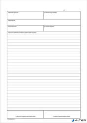 Victoria Paper Nyomtatvány, ellenőrzési napló, 25x3, A4, VICTORIA PAPER "C. 18-72", 10 tömb/csomag (C.18-72/V) - alter