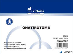 Victoria Paper Önátírótömb, A6, 50x2 lap, VICTORIA PAPER (ATI 26) - alter