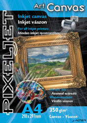 PIXELJET Tintasugaras fotópapír Art Canvas, matt, 350g, A4 210x297 mm, 5 lap (Art Canvas 350/10 Matt)