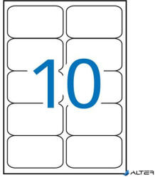 APLI Etikett, univerzális, 99, 1x57 mm, kerekített sarkú, APLI, 1000 etikett/csomag (02411) - alter