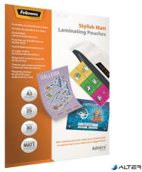 Fellowes Meleglamináló fólia, 80 mikron, A3, matt, 25 db, FELLOWES, "Admire Stylish (5602201) - alter