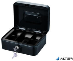 Victoria Pénzkazetta, 200x160x90 mm, VICTORIA FACILITY, fekete - alter