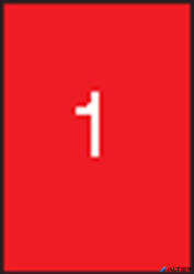 APLI Etikett, 210x297 mm, színes, APLI, piros, 100 etikett/csomag (11840) - alter