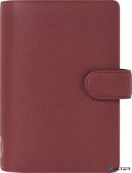 FILOFAX Kalendárium, gyűrűs, betétlapokkal, personal méret, FILOFAX 'Norfolk', bordó (FX-022671)