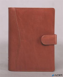 SATURNUS Kalendárium, gyűrűs, betétlapokkal, "M", marhabőr, SATURNUS, "212", barna (26SM212-001) - alter