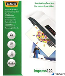 Fellowes Meleglamináló fólia, 100 mikron, A3, fényes, 100 db, FELLOWES (5351205) - alter