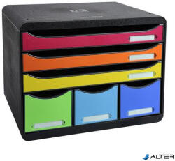 Exacompta Irattároló, műanyag, 6 fiókos, EXACOMPTA 'Store-Box Maxi Iderama® (306798D)