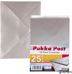PUKKA PAD Boríték, C6, szilikonos, PUKKA PAD "Silver", ezüst (9065-ENV) - alter