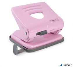 Rapesco Lyukasztó, kétlyukú, 25 lap, fém, RAPESCO '825', világos rózsaszín (1358)