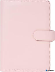 FILOFAX Kalendárium, gyűrűs, betétlapokkal, pocket méret, FILOFAX 'Saffiano', halvány rózsaszín (FX-022697)