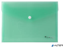 Victoria Office Irattartó tasak, A5, PP, patentos, VICTORIA OFFICE, zöld