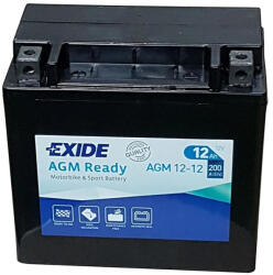 Exide AGM 12-12 12Ah 200A left+ YTX14-BS