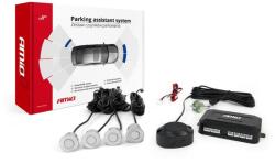 AMiO Tolatóradar Hangjelzéssel 4 Darab Ezüst 22 mm-es Szenzorral