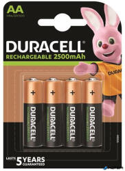 Duracell Tölthető elem, AA ceruza, 4x2500 mAh, DURACELL (10PP050049) - alter