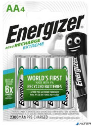 Energizer Tölthető elem, AA ceruza, 4x2300 mAh, előtöltött, ENERGIZER 'Extreme (E300624600)