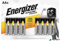 Energizer Elem, AA ceruza, 8 db, ENERGIZER "Alkaline Power (E300128001/NZAP6A05) - alter