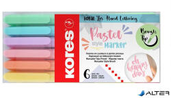 Kores Ecsetirón készlet, KORES 'Pastel Style', 6 pasztell szín (21462)