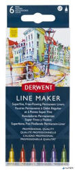 Derwent Tűfilc készlet, 0, 3 mm, DERWENT "Line Marker", 6 különböző szín (2305576) - alter