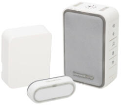 Honeywell Home vezeték nélküli csengő, vezetékes - vezeték nélküli átlakítóval, 150m hatótáv, 6 dallam, időzíthető némítás, LED (DC315SCVL)