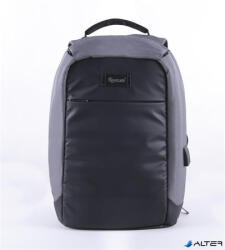 PULSE Hátizsák, notebook tartóval, lopásgátló kialakítás, PULSE 'Maze', szürke (121535)