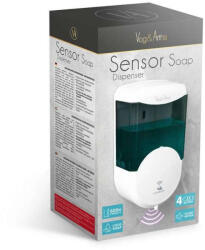 Vog & Arths Szenzoros Szappanadagoló 600 ml Fali Elemes Füst Színű