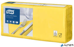 Tork Szalvéta, 1/4 hajtogatott, 3 rétegű, 32, 5x32, 8 cm, Advanced, TORK 'Soft Lunch', sárga (477862)