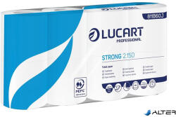 Lucart Toalettpapír, 2 rétegű, kistekercses, 8 tekercses, LUCART "Strong 2.150", fehér (811B60JP) - alter