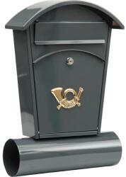 TOYA Postaláda 480x280x80 mm Szürke Ívelt