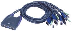 ATEN CS64US 4 portos USB VGA/audio kábeles KVM switch (0, 9m, 1, 2m) (CS64US)