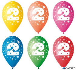  Léggömb, 26 cm, számos, 2 (11-PRINT2) - alter